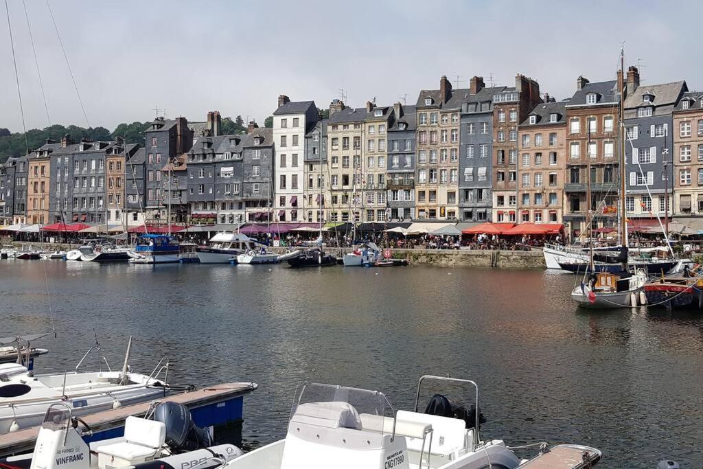 Jolie Maison Avec Jardin Honfleur Exteriör bild